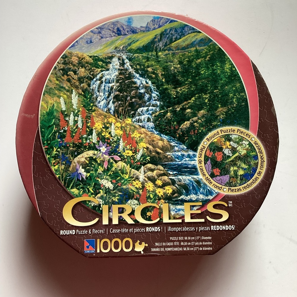 🛍️5/💲20🛍️ CIRCLES Round jigsaw puzzle